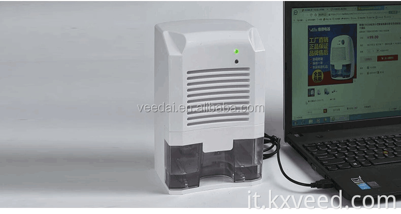 2019 NUOVO USBDEHUMIDIFIER 800ML Mini Dehumidifier UV Purificatore aria luminoso Piccolo portatile compatto per casa